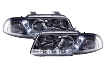 Load image into Gallery viewer, Audi A4 (B5 8D) Chrome LED Headlights with Daytime Running Lights (1995-1999)