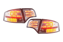 Load image into Gallery viewer, Audi A4 (B7/8E) Sedan Chrome Clear LED Taillights Set (2004-2007)