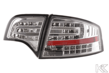 Load image into Gallery viewer, Audi A4 (B7/8E) Sedan Chrome Clear LED Taillights Set (2004-2007)