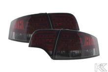 Load image into Gallery viewer, Audi A4 (B7/8E) Sedan Red Smoke LED Taillights Set (2004-2007)