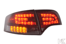 Load image into Gallery viewer, Audi A4 (B7/8E) Sedan Red Smoke LED Taillights Set w/ LED Indicators (2004-2007)