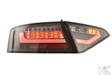 Load image into Gallery viewer, Audi A5 (B8 - 8T) Coupe Black Clear LED Bar Taillights (2007-2011)- For Halogen Models