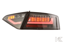 Load image into Gallery viewer, Audi A5 (B8 - 8T) Coupe Black Clear LED Bar Taillights (2007-2011)- For Halogen Models