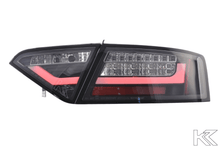 Load image into Gallery viewer, Audi A5 (B8 - 8T) Coupe Black Clear LED Bar Taillights (2007-2011)- For Halogen Models
