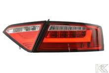 Load image into Gallery viewer, Audi A5 (B8-8T) Coupe Red LED LightBar Taillights (2007-2011) - For Halogen Models