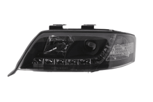 Load image into Gallery viewer, Audi A6 (C5 4B) Black LED Headlights with Daytime Running Lights (1997-2001)