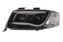 Load image into Gallery viewer, Audi A6 (C5 4B) Black LED Headlights with Daytime Running Lights (2001-2004)