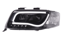 Load image into Gallery viewer, Audi A6 (C5 4B) Black LED Headlights with Daytime Running Lights (2001-2004)