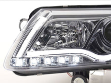 Load image into Gallery viewer, Audi A6 (C6 4F) Chrome LED Headlights with Daytime Running Lights (2004-2008)