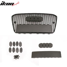 Load image into Gallery viewer, 2013-2016 Audi A4 RS4 Black Front Sport Mesh Honeycomb Hood Grille