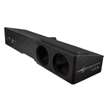 Load image into Gallery viewer, DS18 2x 8in Forward Firing Underseat Ported Box Subwoofer Enclosure Black Liner- Chevy/GMC/Ford