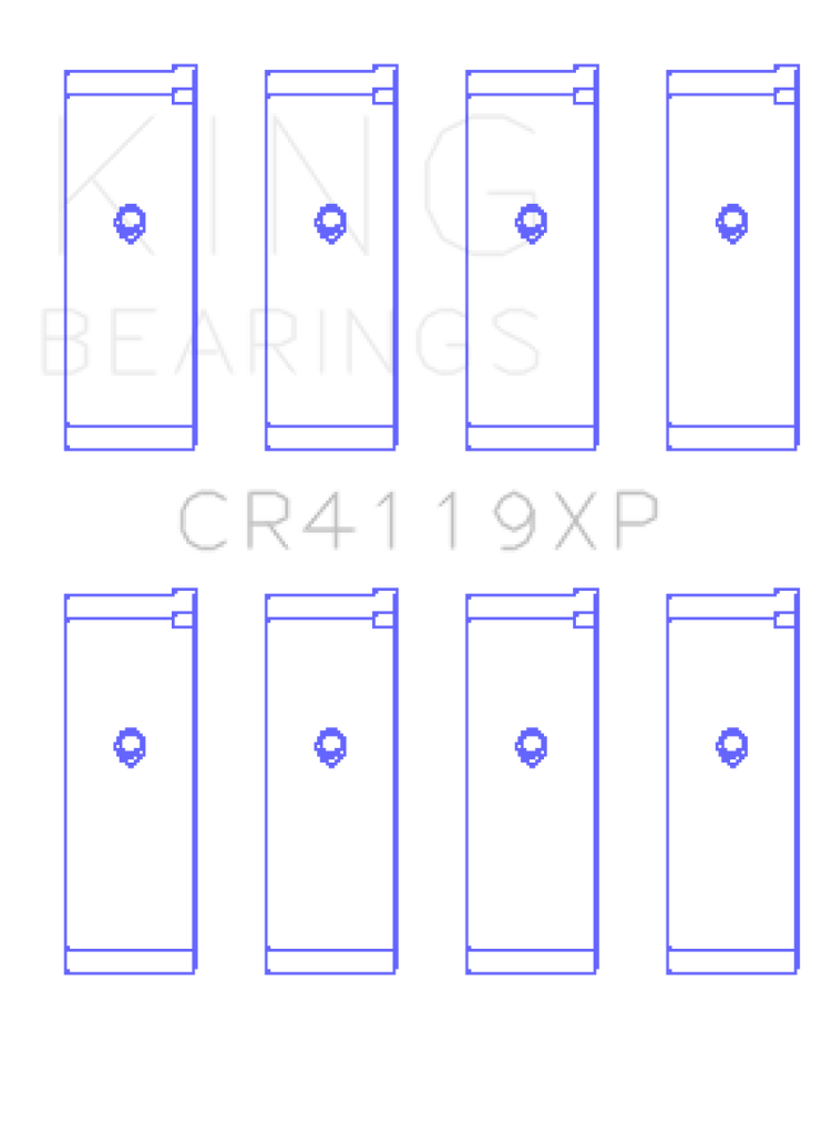 King Mitsubishi 4G91/4G92/4G93 16V (Size STD) XP - Series Performance Rod Bearing Set