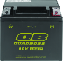 Load image into Gallery viewer, QuadBoss 06-08 Arctic Cat 50 DVX Maintenance-Free AGM Battery