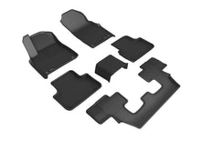 Load image into Gallery viewer, 3D MAXpider 2017-2019 Audi Q7 Kagu 1st &amp; 2nd &amp; 3rd Row Floormats - Black