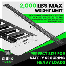 Load image into Gallery viewer, 8Ft E-Track Tie-Down Rails, Black (4 Pack)