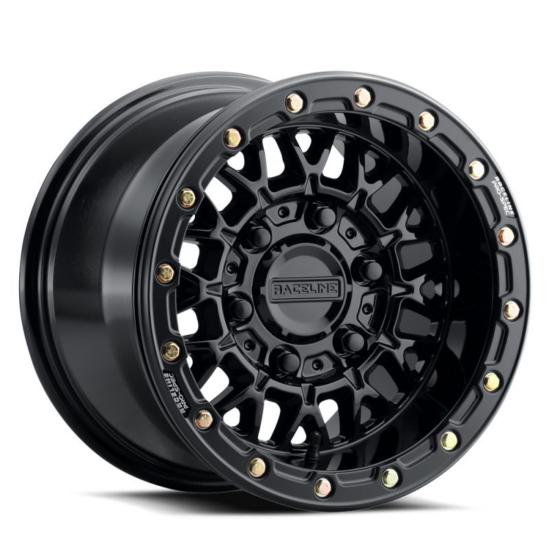 Raceline A15 Omega 15x7in / 6x139.7 BP / 38mm Offset / 78.1mm Bore - Gloss Black