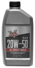 Load image into Gallery viewer, Twin Power 20W50 Synthetic Oil Quart