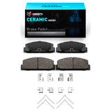 R1 84-05 Mazda 6 Rear Ceramic Pads & Hardware Kit