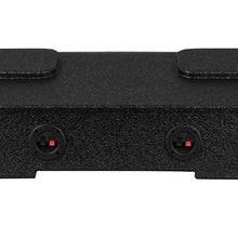 Load image into Gallery viewer, DS18 4 x 8in Forward Firing Underseat Ported Box Subwoofer Enclosure Black Spray Liner Paint Finish