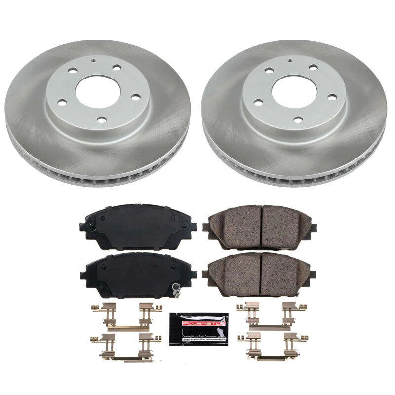 Power Stop 16-21 Mazda CX-3 Front Semi-Coated Rotor Kit