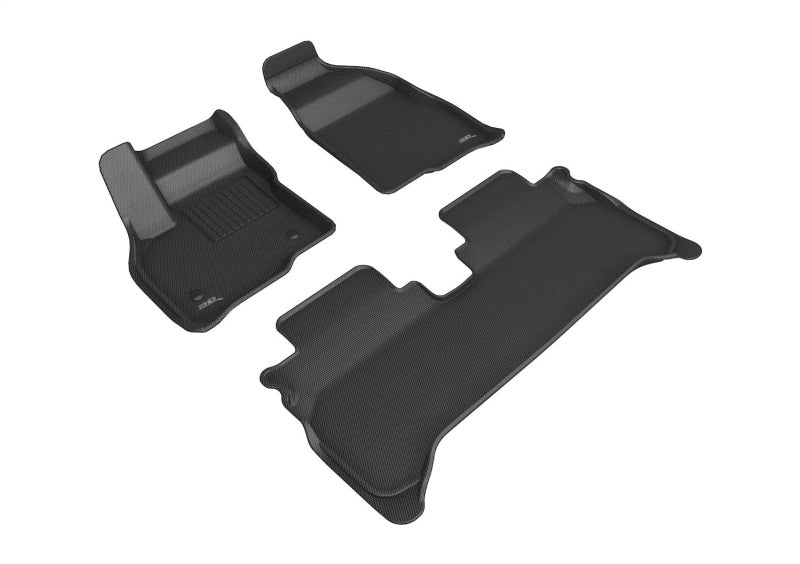 3D MAXpider 2022 Chevrolet Bolt EUV Front and Rear Kagu Floormats - Black