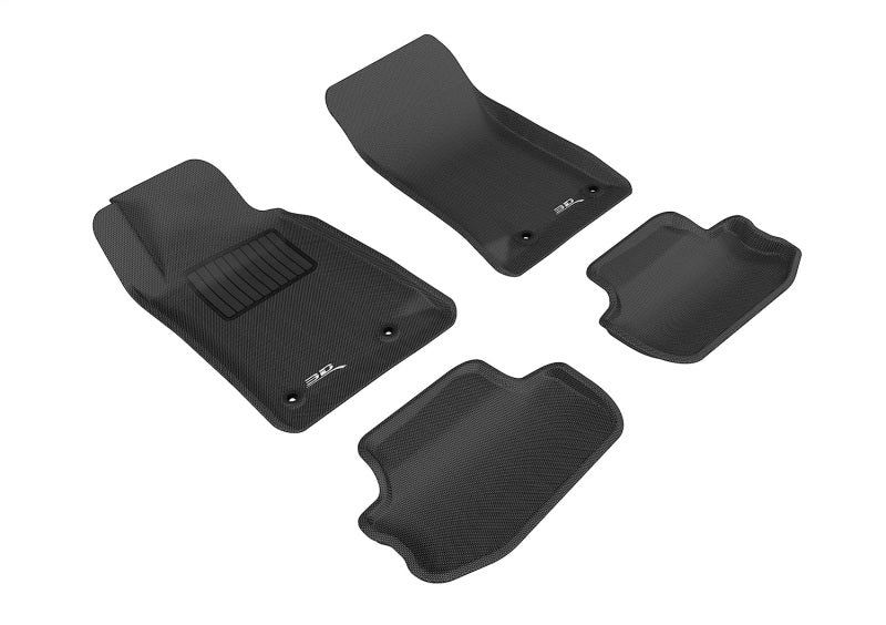 3D MAXpider 2010-2015 Chevrolet Camaro Kagu 1st & 2nd Row Floormats - Black