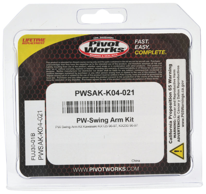 Pivot Works 96-97 Kawasaki KX125 PW Swing Arm Kit