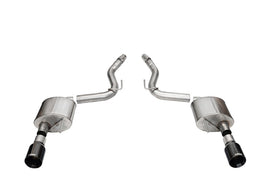 Corsa 2024 Ford Mustang GT Sport Axle-Back Dual Rear Exit with 4.5in Straight Cut Black PVD Tips