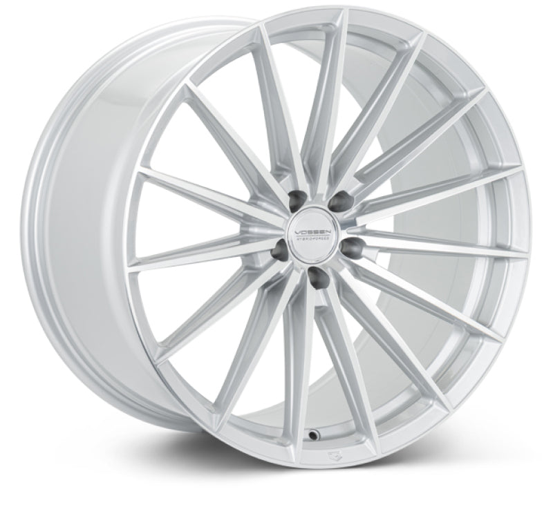 Vossen HFX-4 20x10.5 - 5x112 - ET45 - Deep - 66.5 - Silver Polished Wheel