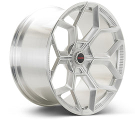 Vossen x Novitec NL5-5L 19x8.5 ET:22 Brushed - Gloss Clear Lamborghini Huracan Front Wheel