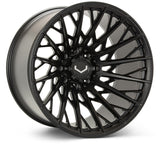 Vossen VFX-02T 24x14 - 8x180 - ET75 - Mega Deep - 124.3 - Satin Black Wheel