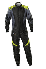Load image into Gallery viewer, OMP KS-2X ART SUIT FIA 8877-2022 BLACK / FLUO YELLOW SZ 44