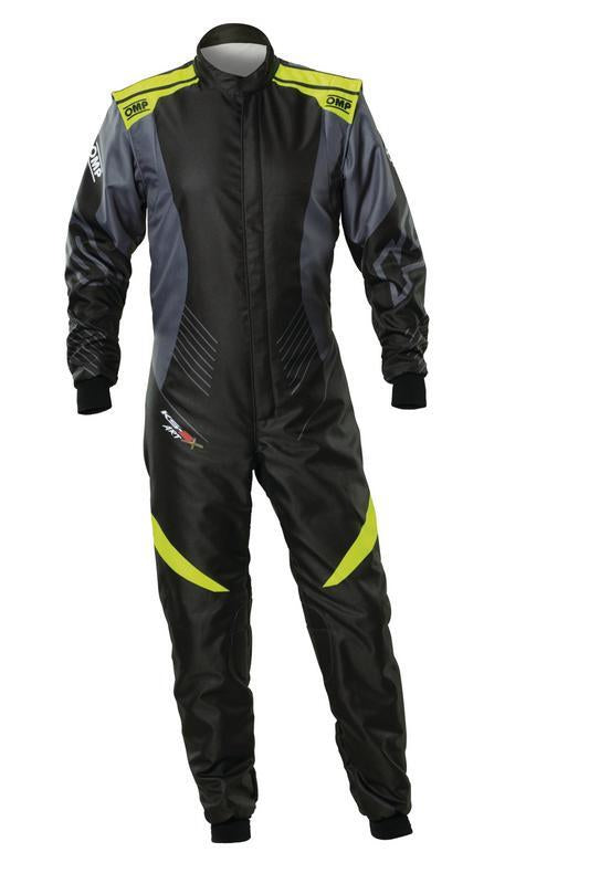 OMP KS-2X ART SUIT FIA 8877-2022 BLACK / FLUO YELLOW SZ 62