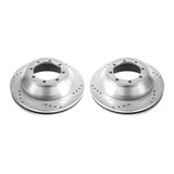 Power Stop 17-18 Ford E-450 Super Duty Rear Drilled & Slotted Rotor - Pair