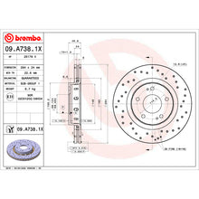 Load image into Gallery viewer, Brembo OE 09-15 Mitsubishi Lancer/04-06 Outlander Drilled Xtra Brake Disc - Front