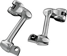 Load image into Gallery viewer, Kuryakyn 4in Adjustable Lockable Offsets With Male Mount Adapter Chrome
