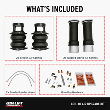 Load image into Gallery viewer, Air Lift 09-13 Infiniti G37 Sedan / 09-20 Nissan 370z Coil to Air Upgrade Kit
