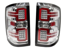 Load image into Gallery viewer, Raxiom 14-18 Chevrolet Silverado 1500 LED Tail Lights/Seq Turn Signals- Chrome- Clear Lens