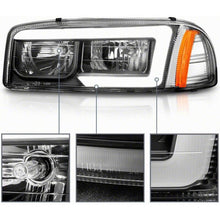 Load image into Gallery viewer, Raxiom 99-06 Chevrolet Sierra 1500 Axial Series LED DRL Headlights- Black Housing- Clear Lens
