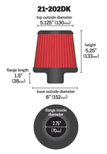 Load image into Gallery viewer, AEM 2.75 inch Short Neck 5 inch Element Filter Replacement