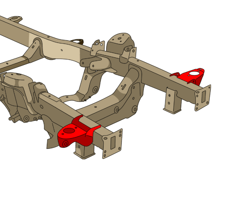 Rustbuster 09-24 RAM 1500 Core Support Mount - Right