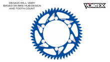 Load image into Gallery viewer, Vortex Racing 47 Tooth 520 Rear Sprocket - Blue