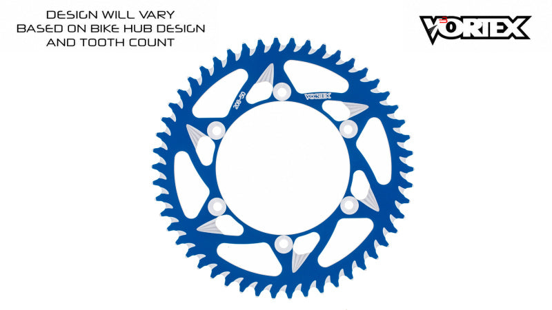 Vortex Racing 37 Tooth 520 Rear Sprocket - Blue