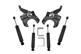 MaxTrac 73-87 Chevrolet C10 2WD 2.5in/5in Lowering Spindle Kit (1in Rotor)