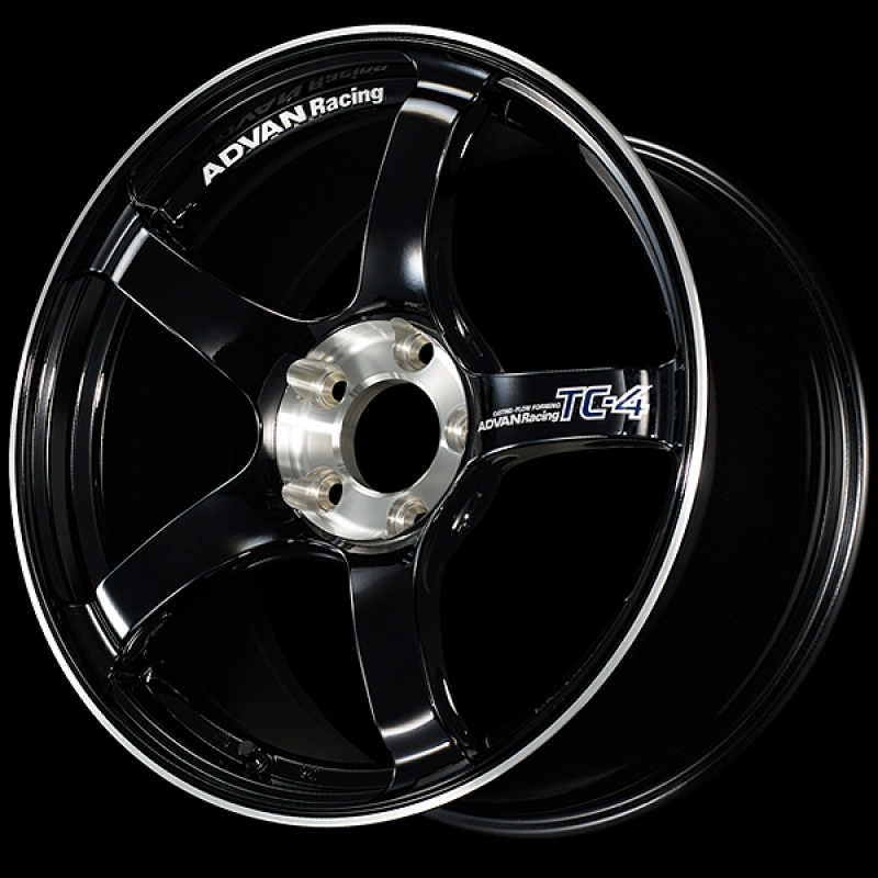Advan TC-4 SE 17x7.5 / +48 Offset / 5-114.3 / 73mm Bore / Racing Gloss Black & Diamond Cut