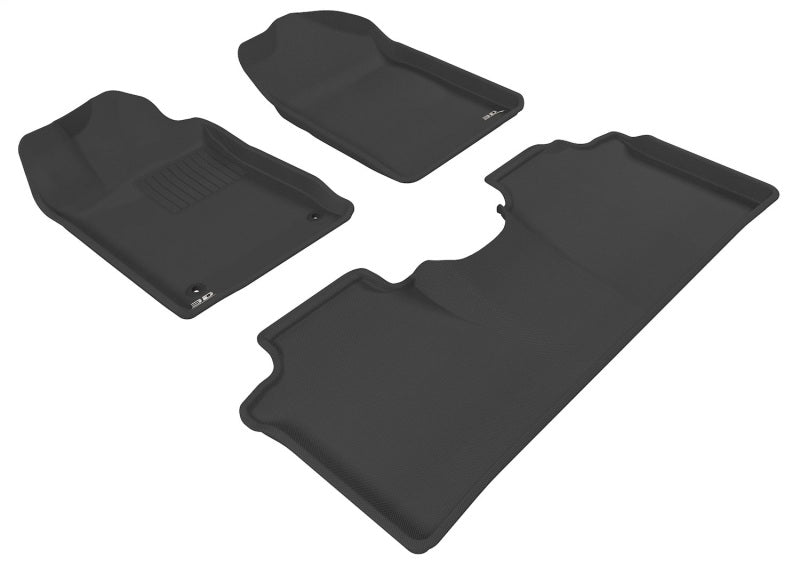 3D MAXpider 2005-2012 Toyota Avalon Kagu 1st & 2nd Row Floormats - Black