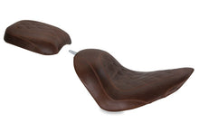 Load image into Gallery viewer, Mustang 06-17 Harley Softail Wide Tire (200mm) Tripper Solo Seat Diamond Stitch - Distressed Brown