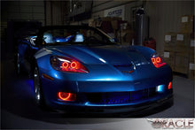 Load image into Gallery viewer, Oracle 05-13 Chevrolet Corvette C6 LED Fog Light Halo Kit - Blue