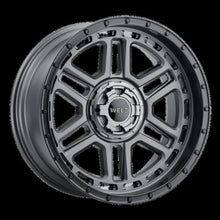 Load image into Gallery viewer, Weld Off-Road Crux 20x12in / 5x127 BP / ET -44 / 87.1mm Bore - Satin Gunmetal / Satin Black Wheel