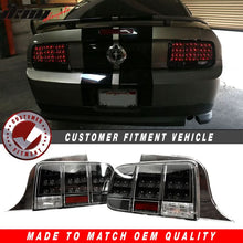 Load image into Gallery viewer, 2005-2009Â Ford Mustang 3C Black LED Tail Lights Sequential Turn Signal